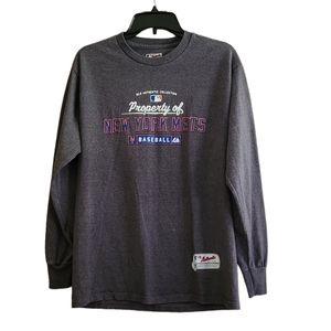 NY Mets gray long sleeve t-shirt M